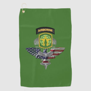 Serviette De Golf 16e brigade de police militaire Aigle aéroporté