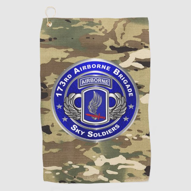 Serviette De Golf 173e brigade aéroportée   (Devant)
