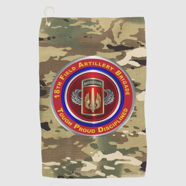 Serviette De Golf 18e brigade d'artillerie de campagne (Devant)