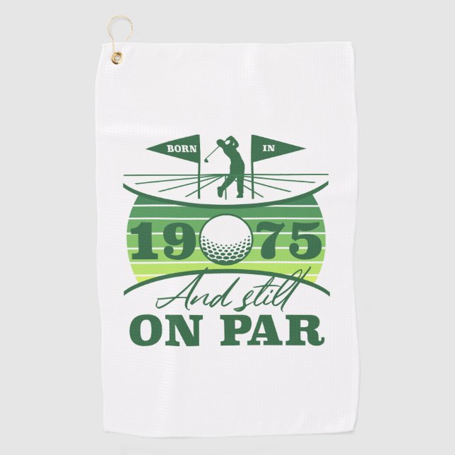 Serviette De Golf 1975 50e anniversaire Humour de golf (Devant)