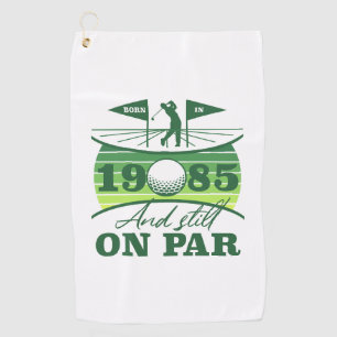 Serviette De Golf 1985 40e anniversaire Humour de golf