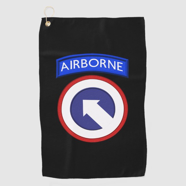 Serviette De Golf 1er Corps du commandement du soutien COSCOM (Devant)