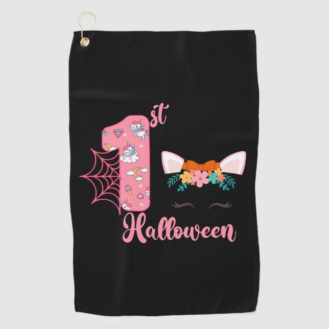 Serviette De Golf 1er Halloween Anniversaire Halloween Automne (Devant)