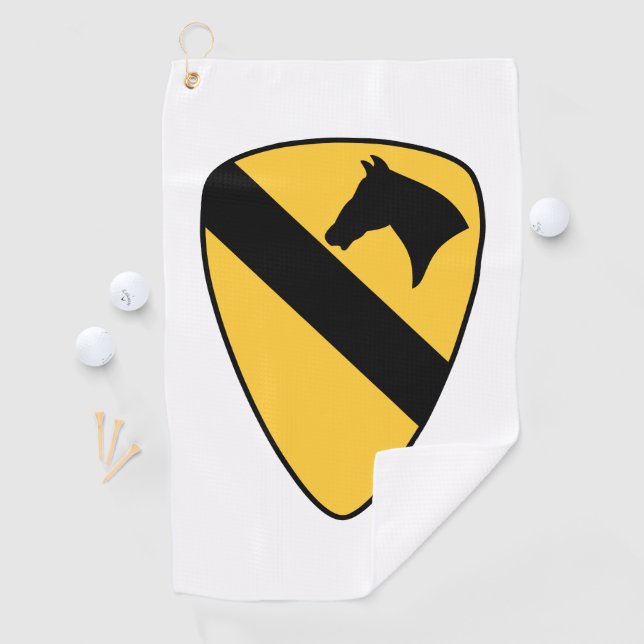 Serviette De Golf 1ère division de cavalerie Patch Patriotic (En situation)