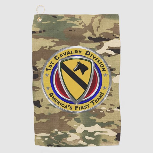 Serviette De Golf 1re division de cavalerie   (Devant)