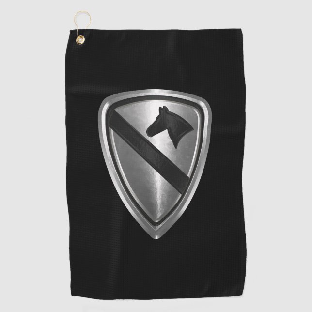 Serviette De Golf 1re division de cavalerie     (Devant)