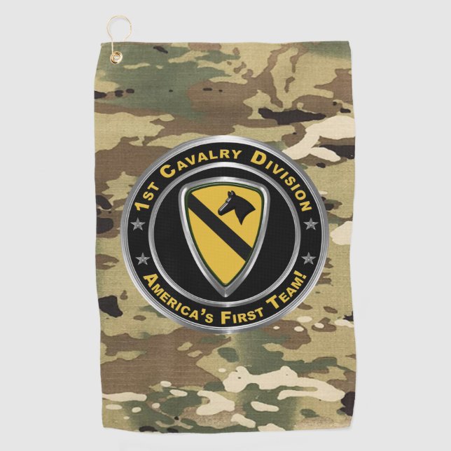 Serviette De Golf 1re division de cavalerie   (Devant)