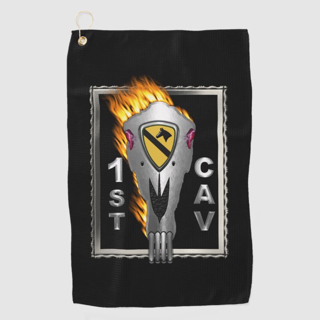 Serviette De Golf 1re division de cavalerie   (Devant)