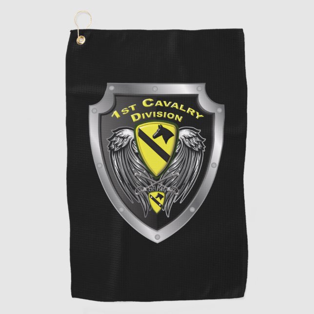 Serviette De Golf 1re division de cavalerie « First Team » (Devant)