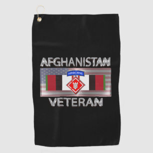 Serviette De Golf 20e brigade du génie Afghanistan Vétéran