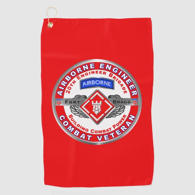 Serviette De Golf 20e Brigade du Génie Airportée (Devant)