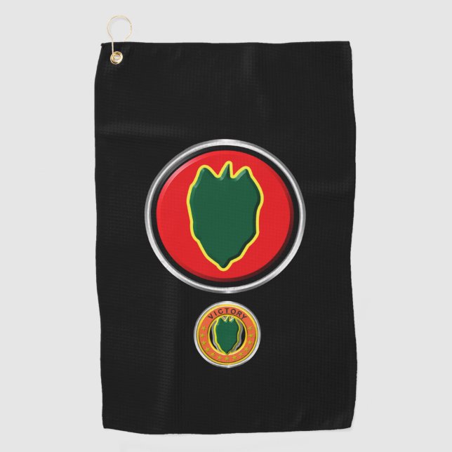 Serviette De Golf 24e Insigne de patchs Customisé de la division d'i (Devant)