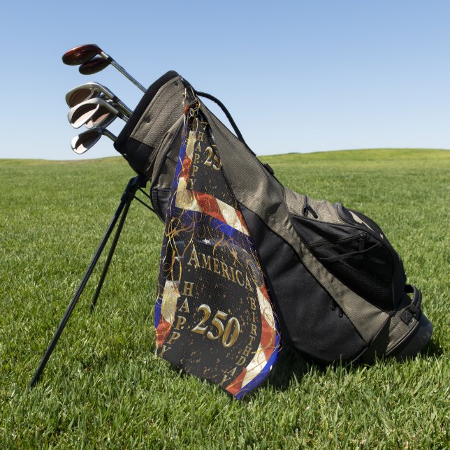 Serviette De Golf 250e anniversaire d'Amérique ! (Vert)