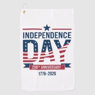 Serviette De Golf 250e anniversaire de l'indépendance des États-Unis