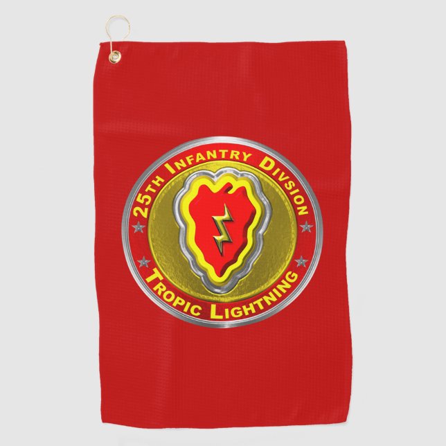 Serviette De Golf 25e division d'infanterie  (Devant)