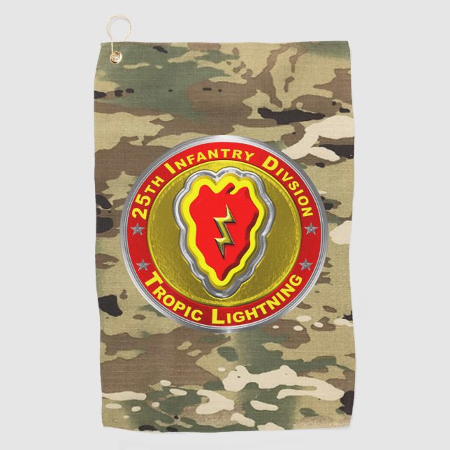 Serviette De Golf 25e division d'infanterie  (Devant)