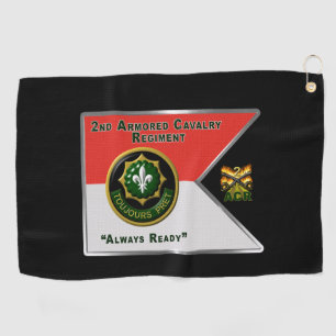 Serviette De Golf 2e Ligne directrice du régiment de cavalerie blin