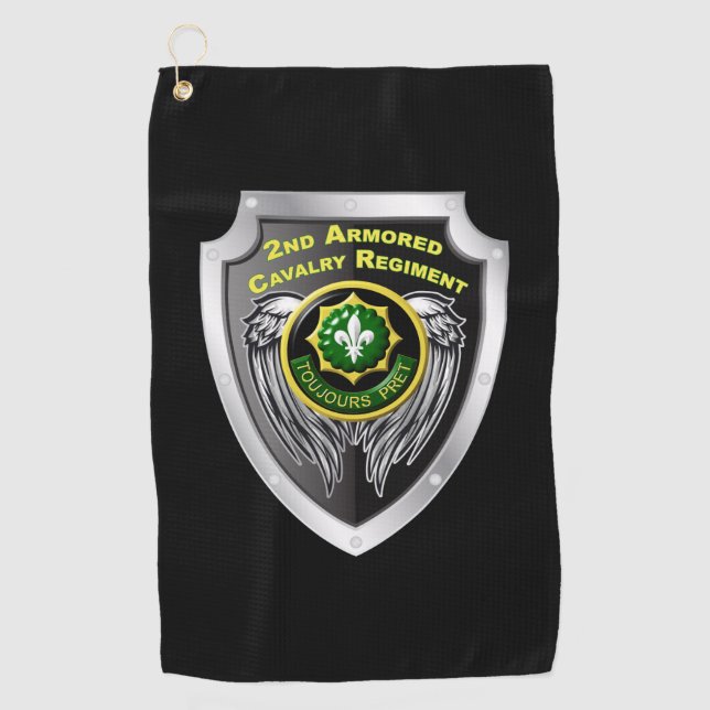 Serviette De Golf 2e Régiment de cavalerie blindée (Devant)