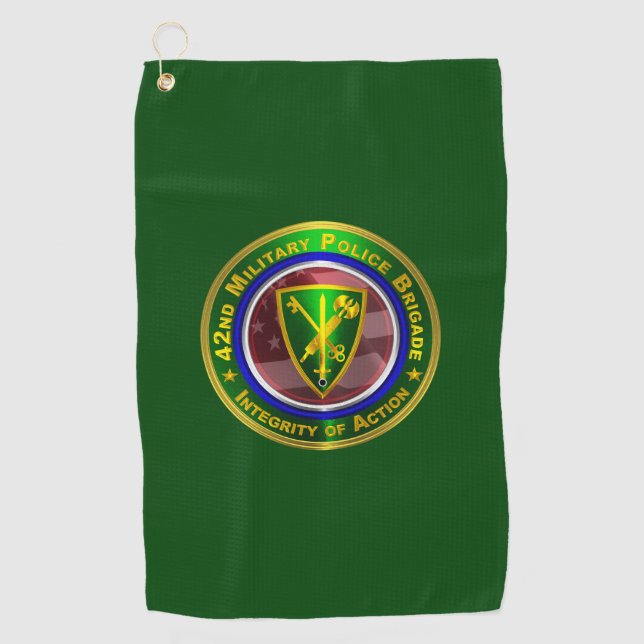 Serviette De Golf 42e brigade de police militaire (Devant)