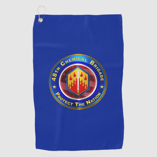 Serviette De Golf 48e brigade chimique "Proven In Battle" (Devant)