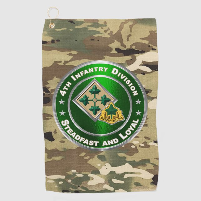 Serviette De Golf 4e division d'infanterie  (Devant)