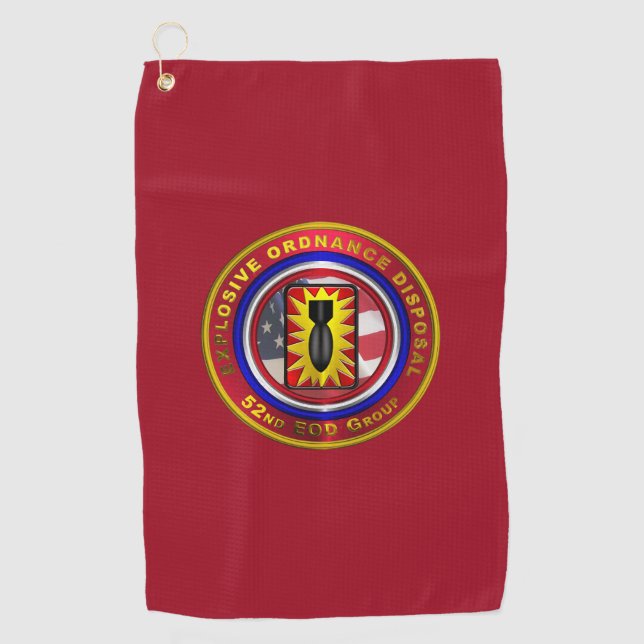 Serviette De Golf 52e Groupe de neutralisation des explosifs et muni (Devant)