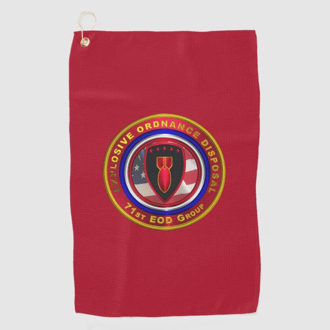 Serviette De Golf 71e Groupe de neutralisation des explosifs et muni (Devant)