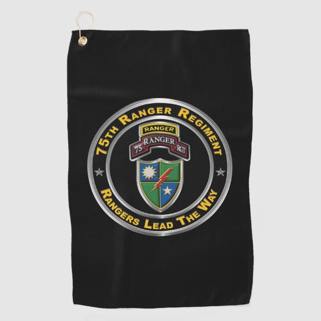 Serviette De Golf 75e régiment de rangers  (Devant)