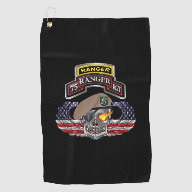 Serviette De Golf 75e régiment de rangers  (Devant)
