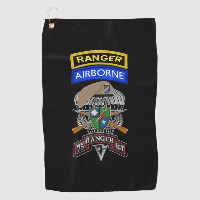 Serviette De Golf 75e régiment de rangers  (Devant)
