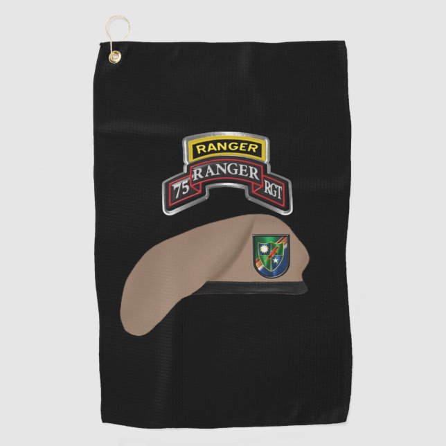 Serviette De Golf 75e régiment de rangers  (Devant)