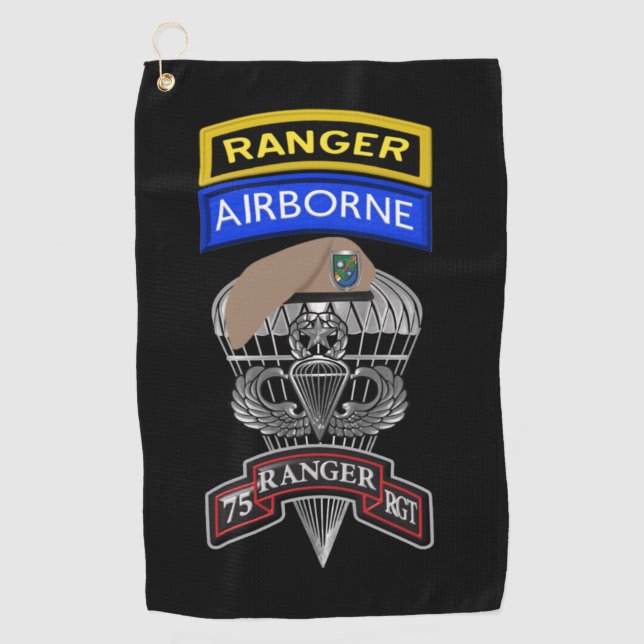 Serviette De Golf 75e régiment de rangers  (Devant)