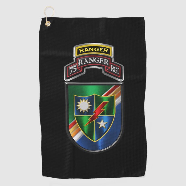 Serviette De Golf 75e régiment de rangers  (Devant)
