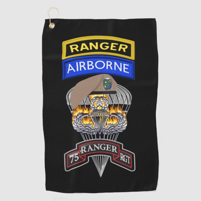 Serviette De Golf 75e régiment de rangers  (Devant)