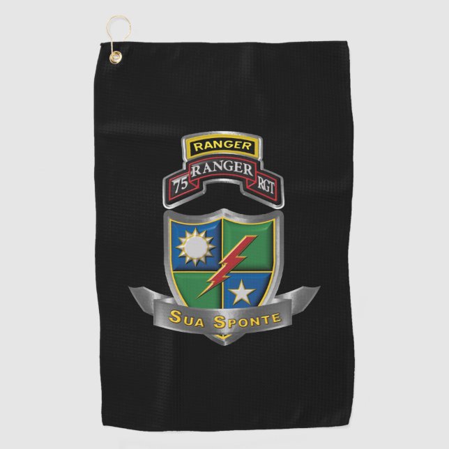 Serviette De Golf 75e régiment de Rangers (Devant)