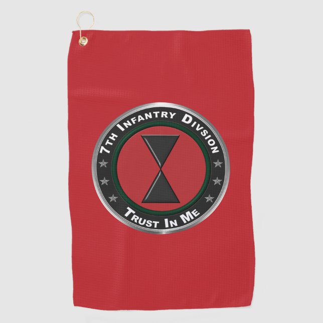 Serviette De Golf 7e division d'infanterie  (Devant)