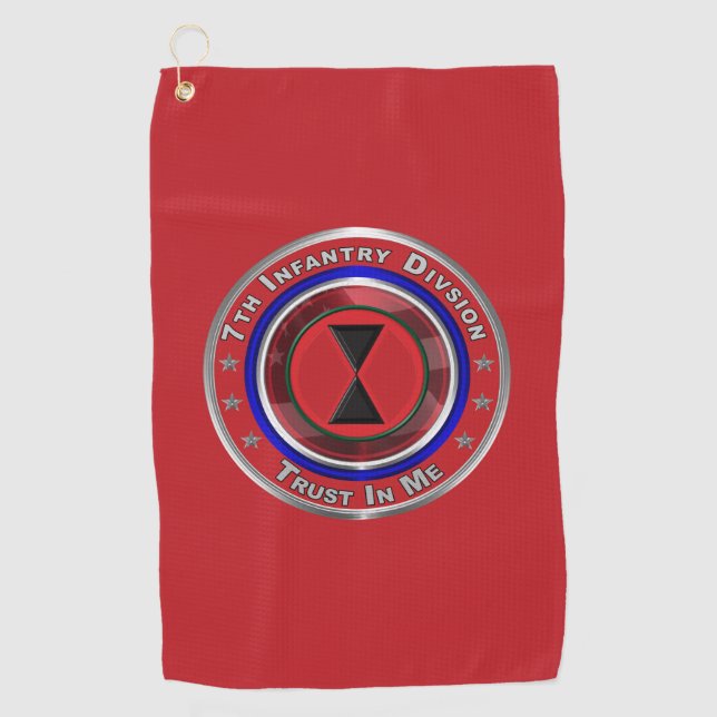 Serviette De Golf 7e division d'infanterie  (Devant)