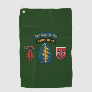 Serviette De Golf 7e Groupe des Forces Spéciales (Airporté)