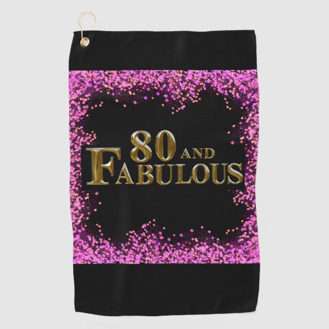 Serviette De Golf 80e anniversaire  (Devant)