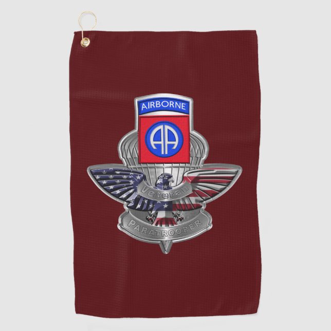 Serviette De Golf 82e division aéroportée (Devant)