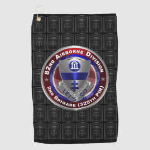 Serviette De Golf 82e division aéroportée 2e brigade 325e PIR