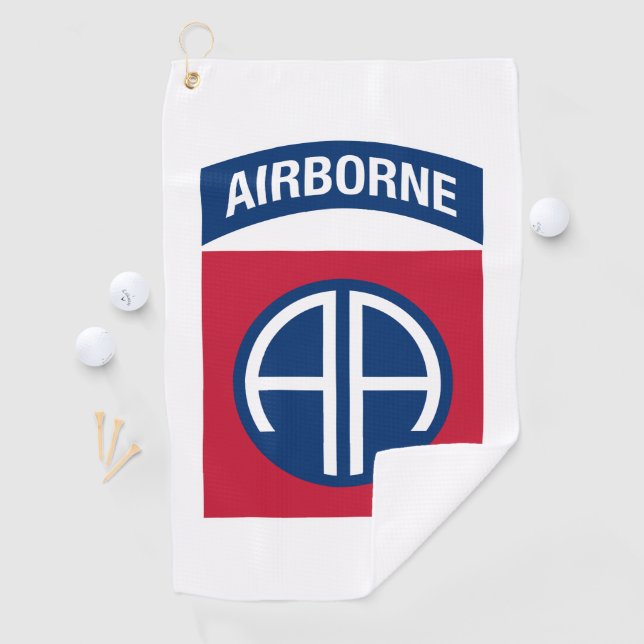 Serviette De Golf 82e division aéroportée Insignia (En situation)