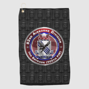 Serviette De Golf 82ème Division aéroportée 3ème Brigade 505ème PIR