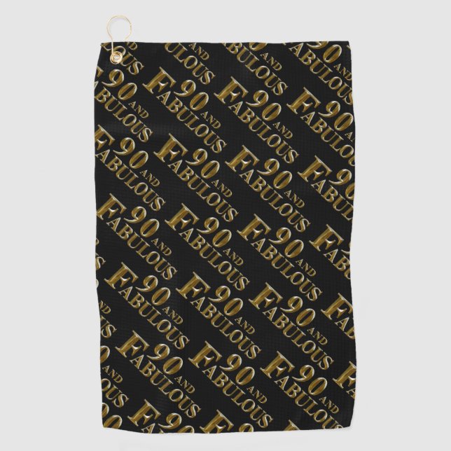 Serviette De Golf 90e anniversaire  (Devant)