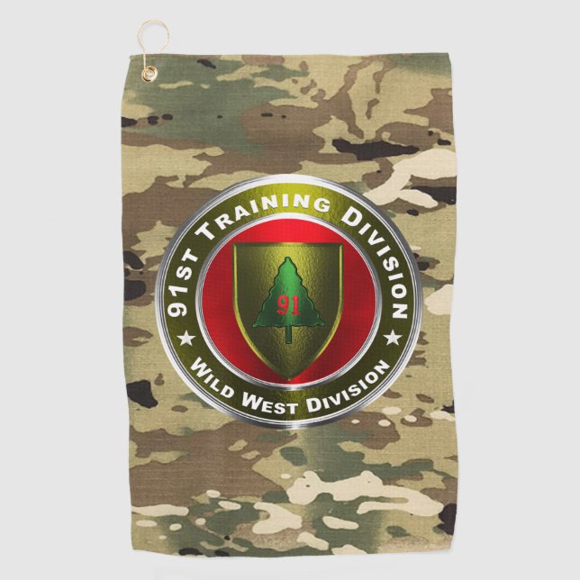 Serviette De Golf 91e division d'infanterie (Devant)