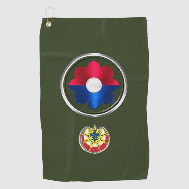 Serviette De Golf 9e division d'infanterie (Devant)