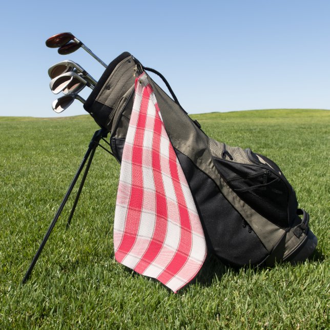 Serviette de golf à carreaux (Vert)