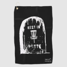 Serviette de golf à disque avec clip à sac