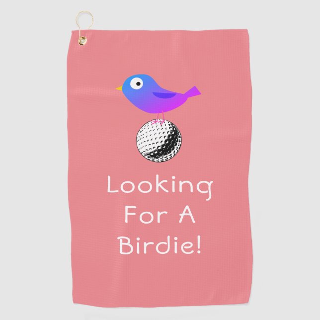 Serviette De Golf A La Recherche D'Un Oiseau, do-it-yourself, Oiseau (Devant)