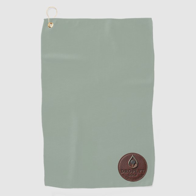Serviette de golf à logo Droplyt Golf Rustic (Devant)